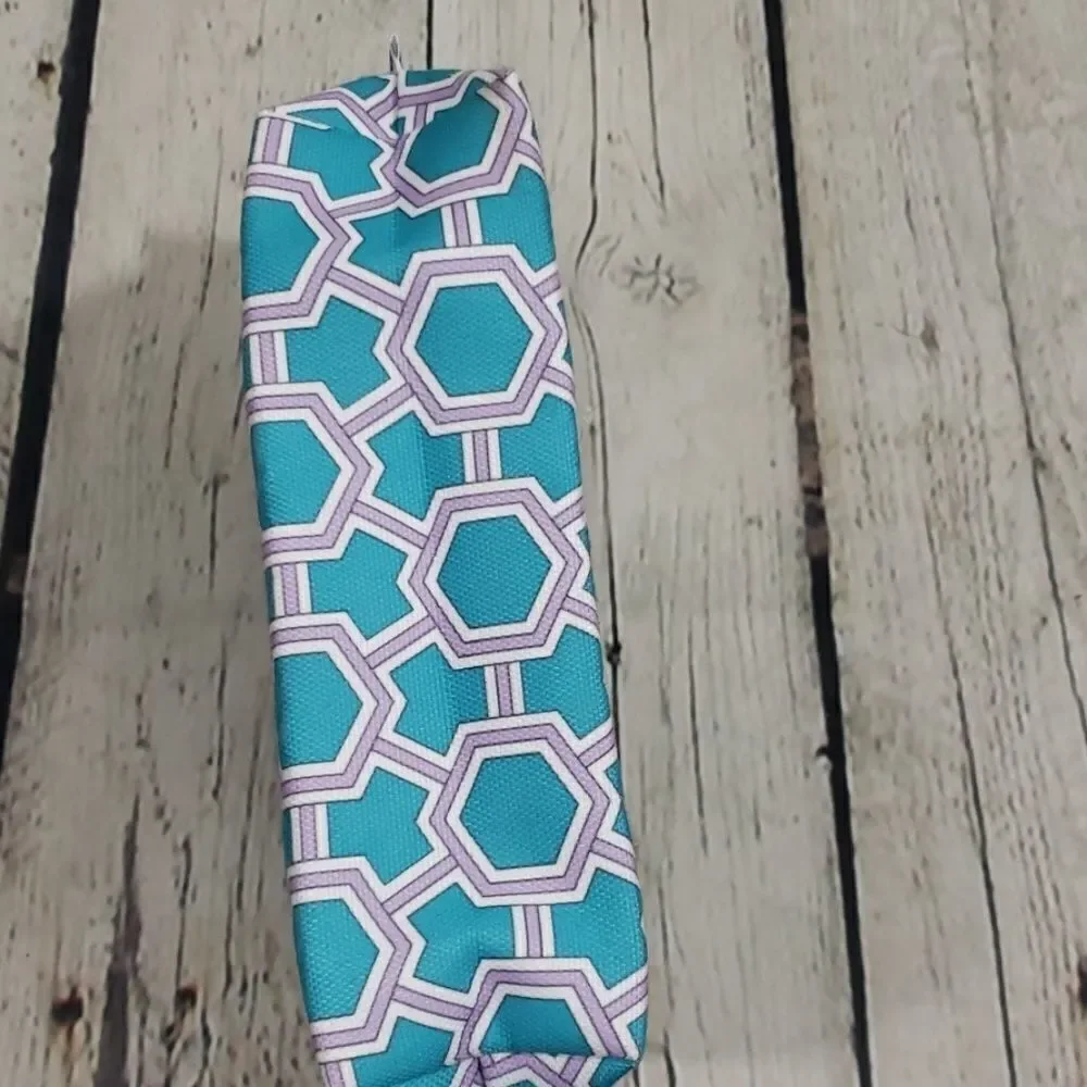 Clinique Jonathan Adler Blue Abstract Makeup Bag